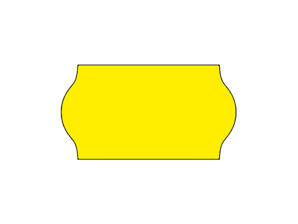 Etiquettes 22x12mm fluo jaune - Boite de 63 000 étiquettes