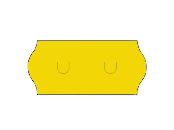 Etiquettes 26x12mm jaune - Boite de 54 000 étiquettes
