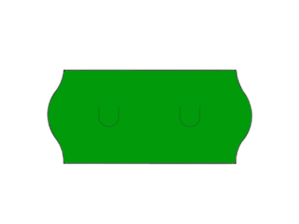 Etiquettes 26x12mm vert - Boite de 54 000 étiquettes