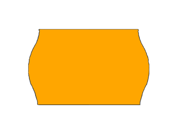 Etiquettes 26x16mm fluo orange - Boite de 36 000 étiquettes