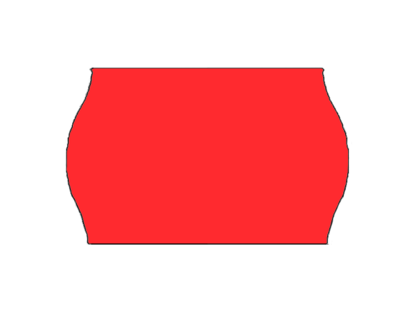 Etiquettes 26x16mm fluo rouge - Boite de 36 000 étiquettes