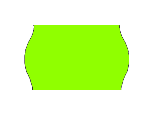 Etiquettes 26x16mm fluo vert - Boite de 36 000 étiquettes