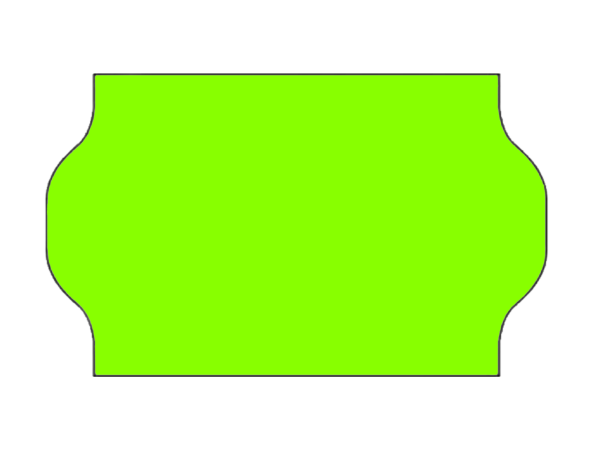 Etiquettes 32x19 fluo vert, Boite de 30 000 étiquettes