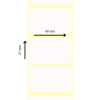 Etiquettes TD 40x27mm, E40, boîte de 26 550 étiquettes