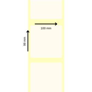 ETIQUETTES TD ECO 100X99MM, E40, BOÎTE DE 8000 ÉTIQUETTES